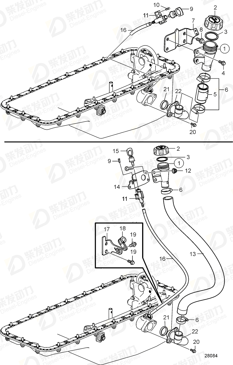 VOLVO Bracket 22099413 Drawing